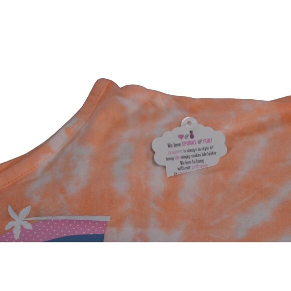 Love & Pineapples Tie-Dye Tank Top - Sunshine & Feelin' Fine Graphic - S - Picture 4 of 6